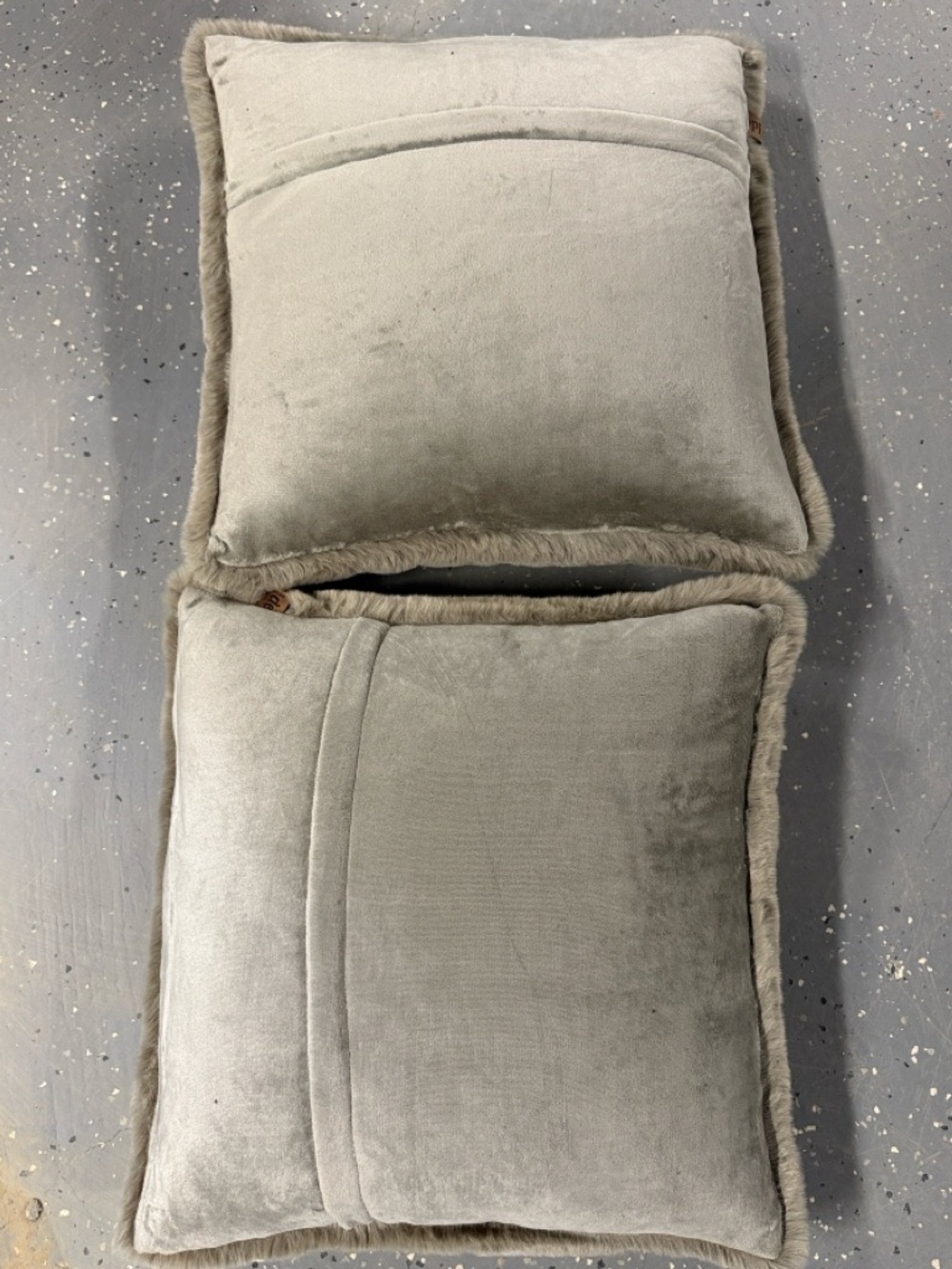 NEW Unhide Squish Pillows in Taupe Ducky 20 x 20” - Picture 8 of 9